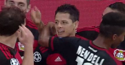VINE: Manchester United cast-off Javier Hernandez scores first Bundesliga goal