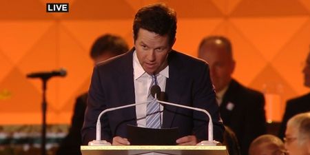 VIDEO: Mark Wahlberg sneaks in Philadelphia Eagles reference during audience with the Pope