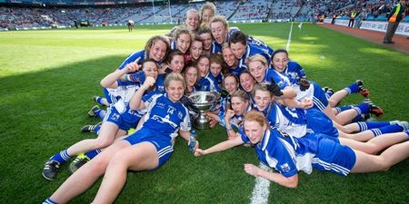 Ladies football fans made sporting history at Croke Park this afternoon