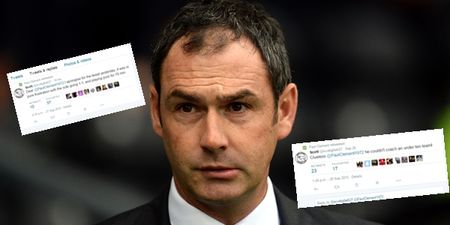 Derby manager bizarrely agrees with Twitter abuse that he hasn’t a clue what he’s doing