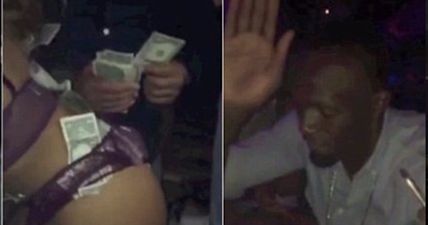 VIDEO: Usain Bolt has never looked happier than in this Miami strip club (NSFW)