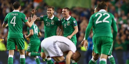 A German fan got landed in with the Irish last night… and had the time of his life