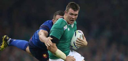 Injured Peter O’Mahony shows his class by congratulating Rhys Ruddock on Ireland call