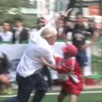 VIDEO: Boris Johnson mills tiny Japanese child during game of street rugby