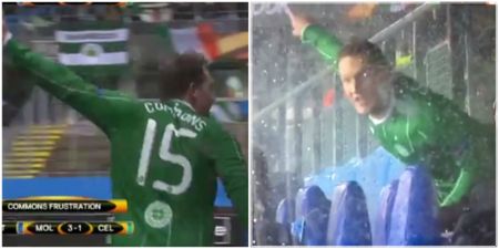 Celtic fans reaction to Kris Commons losing it with Ronny Deila after getting subbed