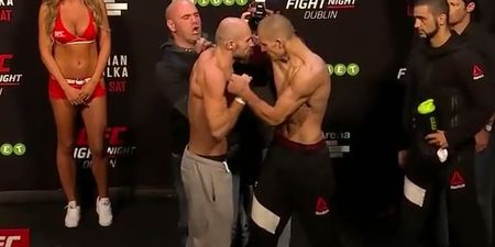 WATCH: Cathal Pendred and Tom Breese almost come to blows 24 hours before their fight