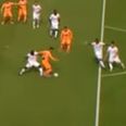 Video: Swiss league striker uses amazing skill to turn four defenders inside out and score