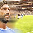 VIDEO: Andrea Pirlo could not give less of a shiny sh*t about covering his post