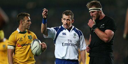 The people of Nigel Owens’ home town pay a lovely tribute to the Rugby World Cup final referee