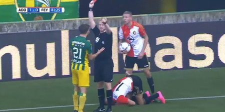 VIDEO: Prepare to weep for the future of football as worst theatrics of all time result in red card