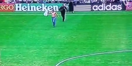 VIDEO: MLS pitch invader never stood a chance
