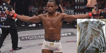 PIC: Blood spilled as Bellator champions scrap two days ahead of scheduled fights