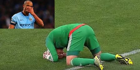 Vincent Kompany shows his funny side with kind gesture for Belgium U17 ‘keeper