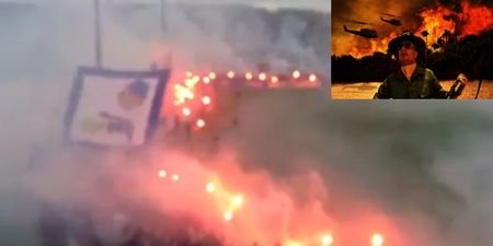 VIDEO: 3000 Schalke fans turned their team training into a scene out of Apocalypse Now