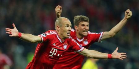 Thomas Muller can’t resist mocking Arjen Robben over Holland’s miserable qualifying campaign
