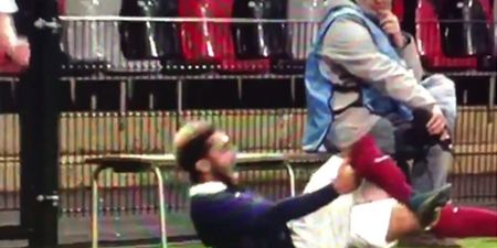 VIDEO: Aston Villa youngster suffers sickening knee injury on international duty [GRAPHIC]