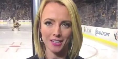 VIDEO: Ice hockey reporter tries to say “herniated disc” and you just know what came out instead