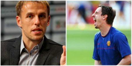 Gary Neville just can’t stop taking the p*ss out of Phil’s attempts at speaking Spanish