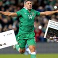 Irish fans see the irony in a dodgy handball decision helping us lead Bosnia