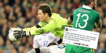 Gracious gesture from Asmir Begovic as he comes to terms with Bosnia’s Euro 2016 heartache