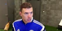VIDEO: Edin Dzeko tries to keep his cool when asked about Ireland’s penalty
