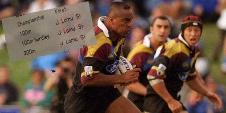 PIC: Jonah Lomu’s domination of his school sports day at just 14 is phenomenal