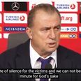VIDEO: Turkey boss slams his own fans for disrespecting silence for Paris victims