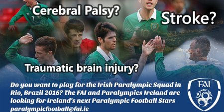 VIDEO: The FAI are on the hunt for the country’s best paralympic footballers