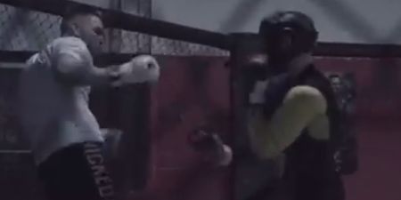 WATCH: Conor McGregor shows off incredible speed as he spars Muay Thai champion Cian Cowley