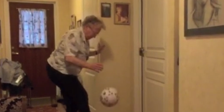 VIDEO: This 90-year-old Norwegian woman is better at keepy-uppies than you