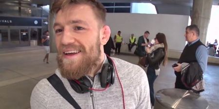 VIDEO: Conor McGregor had some choice, four-letter words for Donald Trump upon his U.S arrival