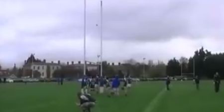 VIDEO: Dublin schoolboy’s conversion attempt wins the crossbar challenge forever