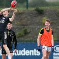 PICS: Pat Spillane’s son among 20 young GAA stars battling the elements at today’s Aussie Rules Combine