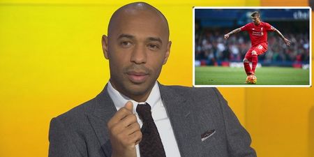Thierry Henry makes an outrageously premature Alberto Moreno comparison