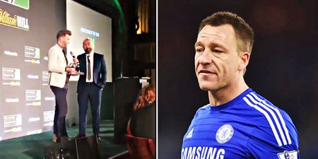 VIDEO: Robbie Savage’s cheeky reference to John Terry during award speech