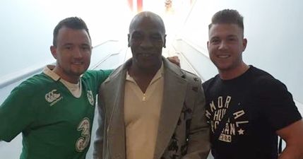 Screaming Conor McGregor’s name got Mike Tyson to stop for a picture with these Irish chancers