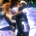 VIDEO: JJ Hanrahan gets into dust-up as Dan Carter gets off to winning start