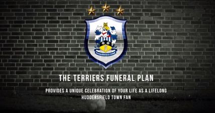 Are you a Huddersfield fan? Are you planning on dying soon? Well this is the funeral plan for you