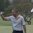 VIDEO: Just Barack Obama sinking a 40-foot chip shot