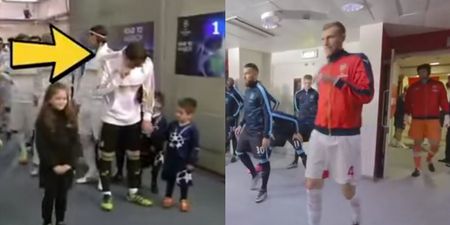 VIDEO: Did Per Mertesacker ‘do a Casillas’ and wipe his snot on a little kid’s head?