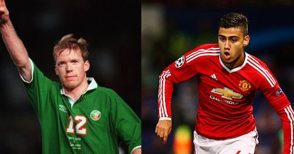 WATCH: Manchester United starlet Andreas Pereira pulls a Steve Staunton for u-21s