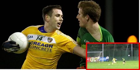 VIDEO: Antrim footballer’s delicate lob a serious contender for cheekiest goal of the year already