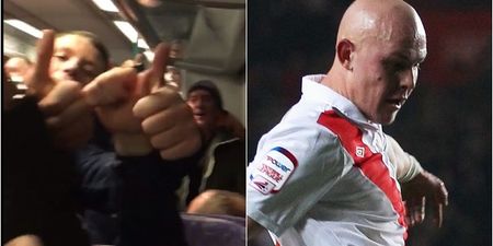 VIDEO: Stoke fans recognise Doncaster player on train and don’t give him a moment’s peace