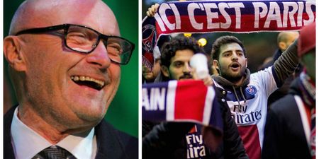 Paris Saint-Germain are set to drop Phil Collins…no, really