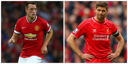 VIDEO: Phil Jones rips the p*ss out of Steven Gerrard with the help of Manchester United fans