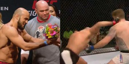 WATCH: Ilir Latifi brutally knocks out man who gifted him flowers