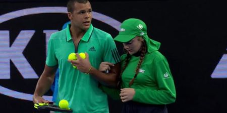 WATCH: True gentleman Jo-Wilfried Tsonga comes to ball girl’s aid after she was struck in the face