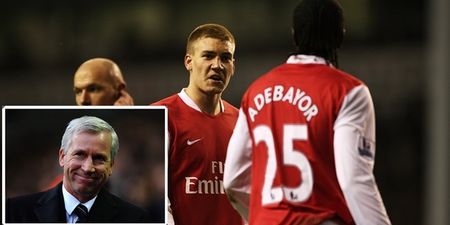 Alan Pardew admits that he’s interested in both Emmanuel Adebayor and Nicklas Bendtner