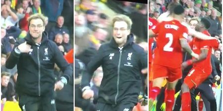 Watch: Super slow-mo footage of Jurgen Klopp celebrating Liverpool’s last minute winner is just magnificent