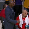 VIDEO: Kobe Bryant wants a seat, orders rookie to sit on the floor